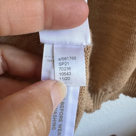 NWT Loft Neutral Lightweight Hooded Poncho with Kangaroo Pockets Women's  XS/S - Picture 8 of 8